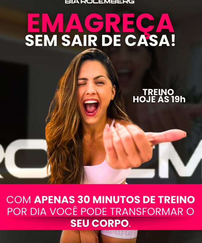 Emagrecimento com Exercícios: Treino em Casa com Ana Bia Rolemberg CURSOSS