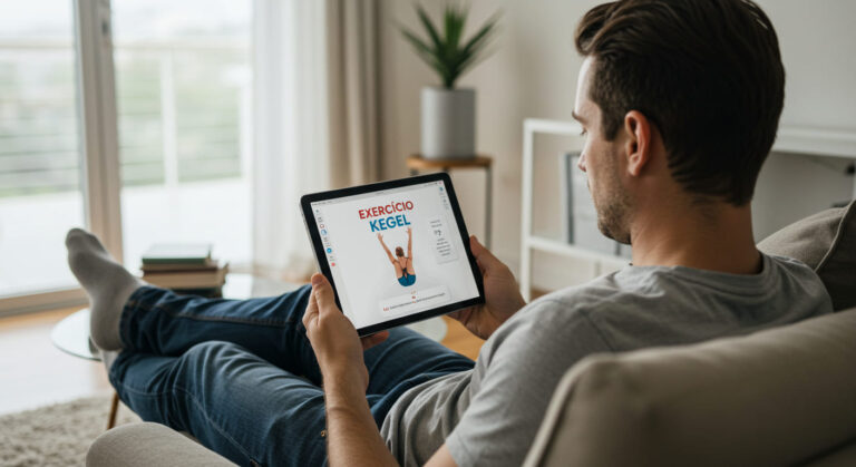 Exercício Kegel com Agachamento Sumô para Homens