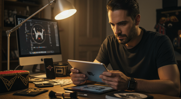 Curso de Mágica Profissional com Baralho + Objetos e a Jornada para se Tornar um Ilusionista