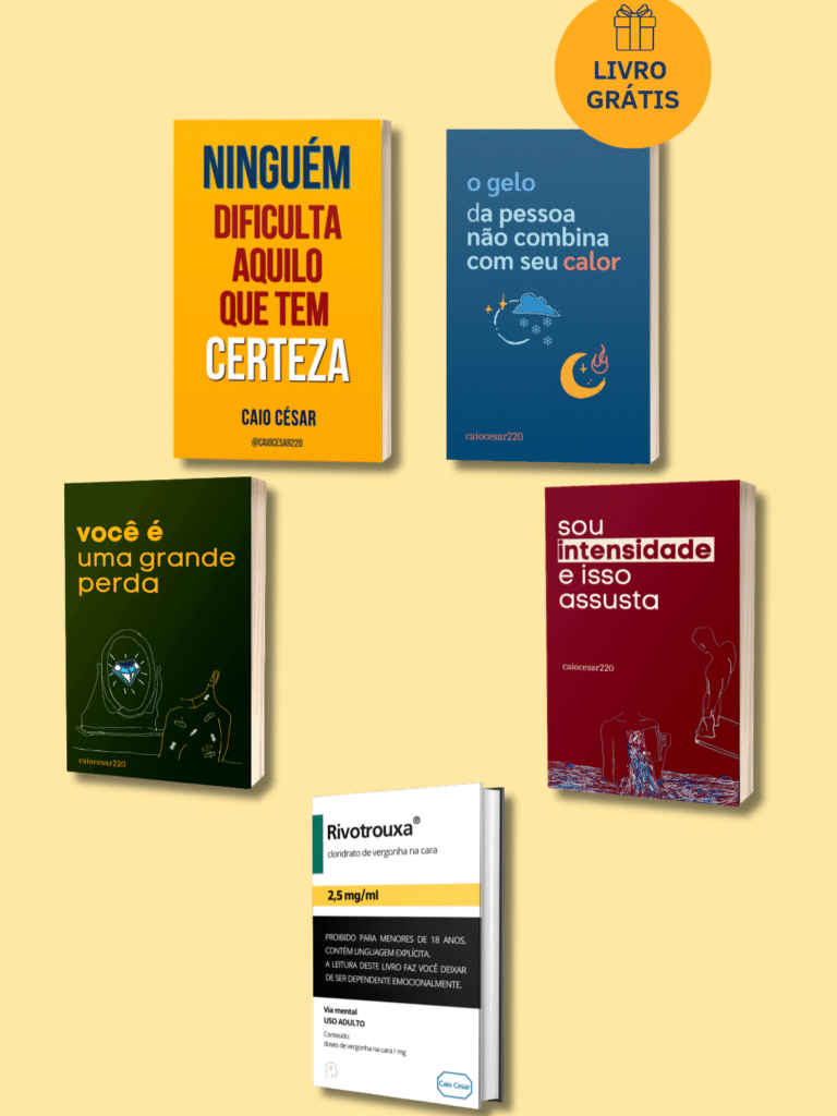 Transforme seus Relacionamentos com o Combo de eBooks de Caio César: “O Gelo da Pessoa Não Combina com Seu Calor” + “É Necessário Mudar, Às Vezes, de Pessoas”
