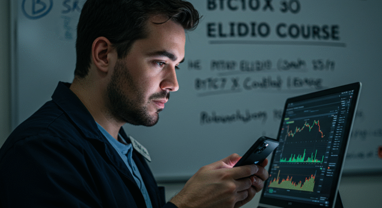 Curso BTC10X Elídio ensina como operar Bitcoin alavancado com controle e segurança