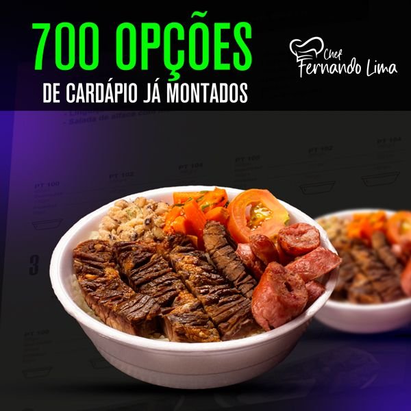 700 Opções de Cardápio Já Montados — Monte, Venda e Lucre Muito!