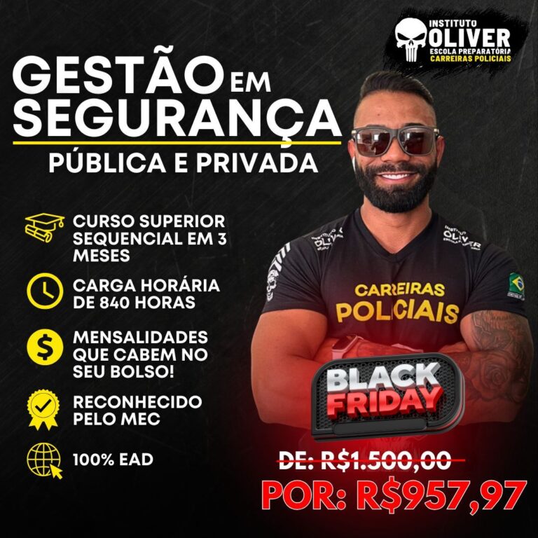 Análise Review 2026 – Curso Superior Sequencial de Gestão em Segurança Pública e Privada (Instituto Óliver)