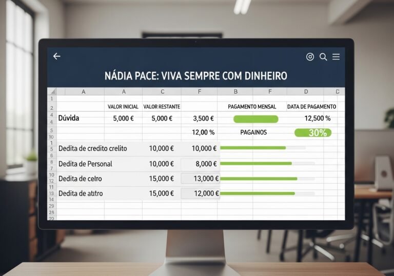 Nádia Pace dívida salário apertado método saída prática economia até 95%
