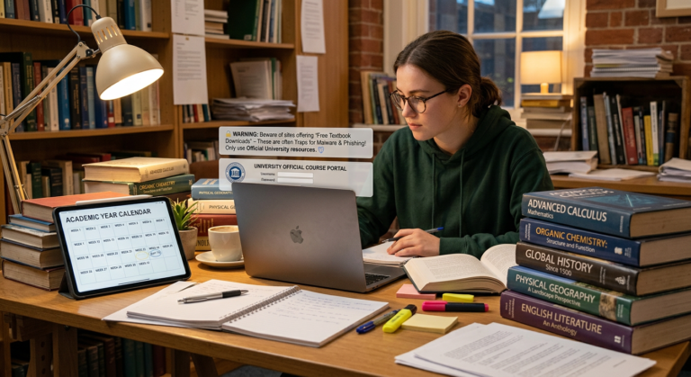 Estudante concentrado revisando materiais do Extensivo 2026 para vestibulares paranaenses