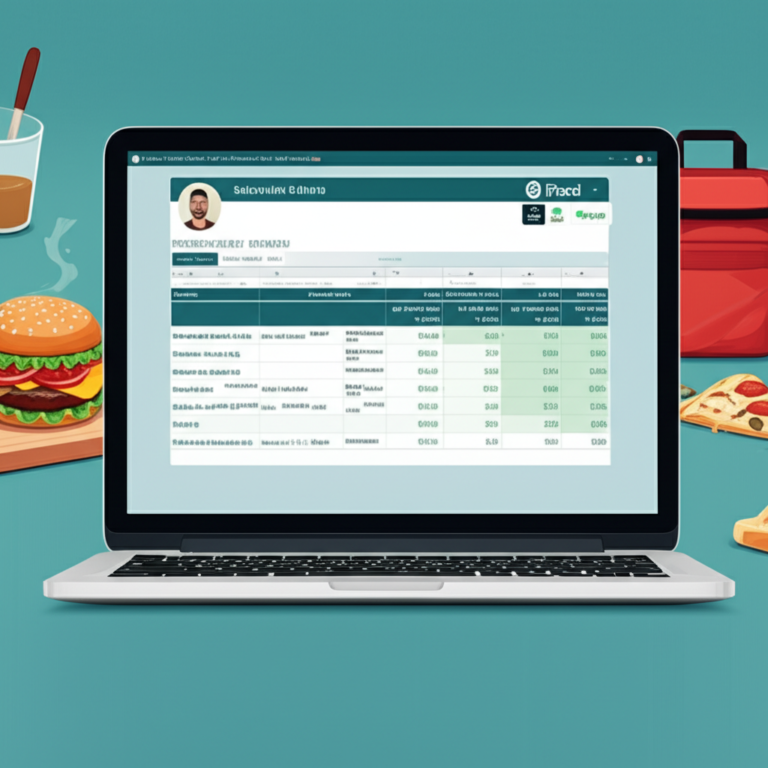 Planilha de Precificação de Delivery criada por Lucas Borbs, exibindo custos de insumos, taxas de aplicativos e cálculo automático de markup.