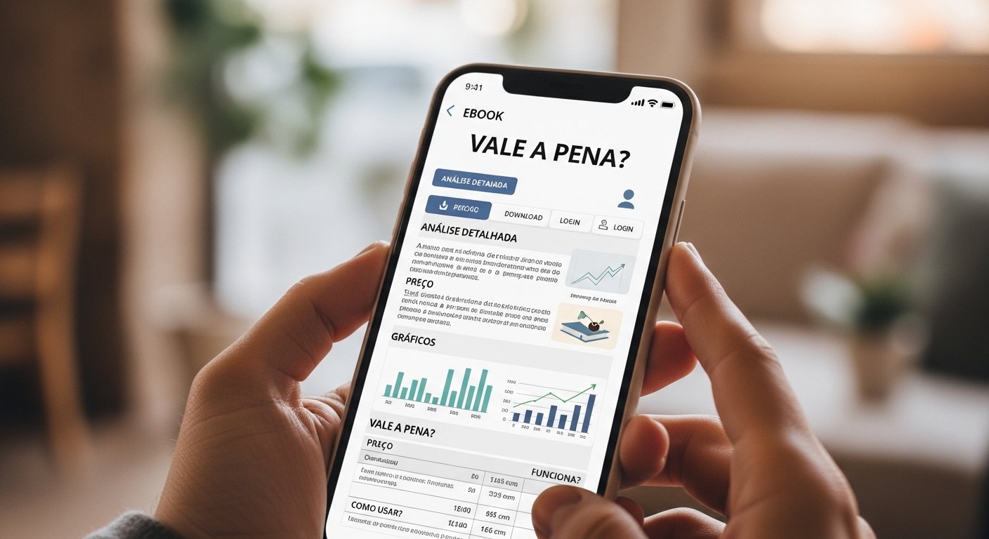 Nádia Pace ao lado de uma interface holográfica de finanças, representando o curso Viva Sempre com Dinheiro e seu suporte de IA.